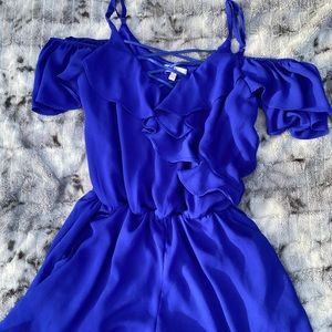 Navy blue romper